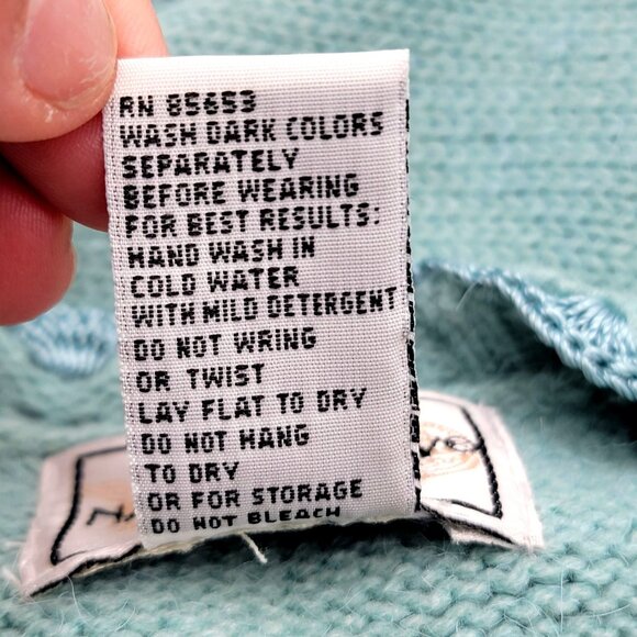 Vtg 90s Cottage core Gramma core Knitted Sleeveless Cardigan Vest - Picture 13 of 14